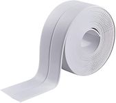 Oicia Caulk Tape Strip,Tub Caulking Tape, Self-Adhesive Waterproof Sealing Tape for Kitchen Countertop Bathroom Shower Toilet Sink Gas Stove Wall Corner 1.5 IN x 10.5 Ft (White - 1)