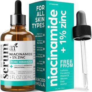 artnaturals Niacinamide Face Serum 10% Active Niacinamide with 1% Zinc PCA & Vitamin B3 - Advanced Formula Hyaluronic Acid - Pore Reducer - Mineral Blemish Protection 1 oz - this is no ordinary serum