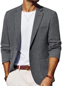 Men's Casual Blazer Sport Coat Suit Blazer Slim Fit Wrinkle Free Jacket for Men Dark Gray