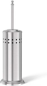 DOWRY Anti-Hand Off Toilet Plunger with Holder for Bathroom,Powerful Efficient Force Suction Cup,Heavy Duty, Deep Cleaning, Nickel