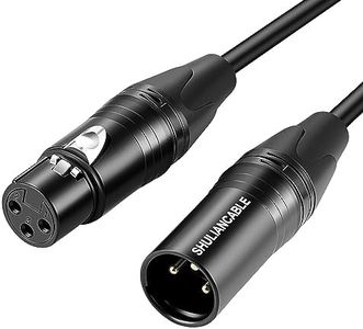 SHULIANCABLE Mikrofonkabel XLR Kabel, XLR Stecker auf XLR Buchse, Mikrofonkabel für Mikrofon, Verstärker, Mischpult, Lautsprecher usw (2M)