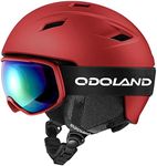 Odoland Snow Ski Helmet with Goggle