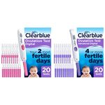 Clearblue Digital Ovulation Test Kit, 1 Digital Holder and 20 Tests & Advanced Digital Ovulation Test Kit (OPK), 1 Digital Holder and 20 Ovulation Tests