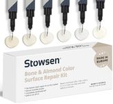 Bone & Almond Color Surface Repair Kit - Fix Chips & Defects in Minutes | Repair Tiles Bathroom Fixtures and Countertops with Ease | for Porcelain Ceramic Fiberglass Corian and Enameled Surfaces