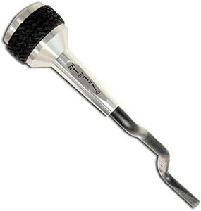 DV8 Offroad | 4WD Shift Knob for 1997-2006 Wrangler TJ | Complete Replacement Handle | Billet Aluminum Construction | Rubber Tire Tread Grip | Anodized Finish | D-JP-180021-BL