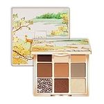 ATKIN Eyeshadow Palette Makeup, 9 Shimmer and Matte Shades, Highly Pigmented, Creamy Texture Natural Brown Neutral Cosmetic Eye Shadows