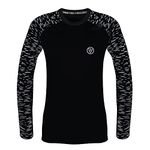 Proviz REFLECT360 Womens Sports T-Shirt, Long Sleeve Reflective Breathable Activewear Top, Black, UK 14