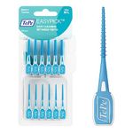 TePe EasyPick Toothpicks, Blue, ISO M-L, 36pcs, Plaque Remover, efficient Clean Between The Teeth, Durable Dental Picks for Small Gaps, Comes with Travel case