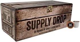 Black Rifle Coffee Company Supply Drop Variety Pack (96 Count of K Cups) Contains a Mix of Silencer Smooth (Light Roast), AK-47 (Medium Roast), Just Black (Medium Roast), and Beyond Black (Dark Roast)