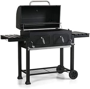 MFSTUDIO Extra Large Charcoal BBQ Grill with Easy Clean Full Size Ash Tray and Adjustable Charcoal Plate, 794 SQ.IN. Cooking Area, Barbecue Grill For Outdoor Family & Friends Party, Black