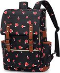 Mushroom Print School Backpack for Teen Girls Boys, College Bookbags Student School Bag Laptop Backpack for Womens