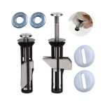 MUU Universal Toilet Seat Bolts and Screws,Quick Release Top Hinge Fixings,Easy to Install- Toilet Seat Replacement Parts Kit(2 Pcs)