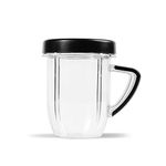 NutriBullet - NBM-U0272 Rx 30 Oz Short Mug with Lip Ring, Black