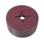 Dyna-Living 50Pcs 115mm Fibre Sanding Disc for Sanding & Grinding for Angle Grinder - 60 Grits