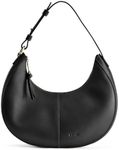 S-ZONE Top Grain Leather Shoulder Bags for Women Hobo Crescent Bag Handbags Purse