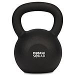 MuscleSquad Cast Iron Kettlebell 28kg - Kettlebell Weights Workout Equipment For Home Or Gym Use…