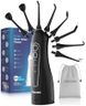 ORACURA OC150 Dental Pro Smart Water Flosser for Teeth (Black, 8 Tips) | Portable & Rechargeable Oral Irrigator | 3 Modes, 8 Pressure Levels, 150ml Tank, IPX7 Waterproof, 365 Days Warranty