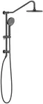 Lava Odoro Rain Shower System, 8 inch Rain Shower Head with Handheld Spray, 5-Function Handheld Showerheads Adjustable Shower Slide Bar, Matte Black Retrofit Shower Faucet SF101-MB