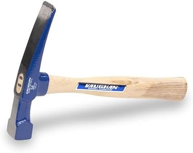 VAUGHAN BrickLayers Hammer, 16 oz Steel w/Carbide Tip, Made In The USA, BL16TC, VN17714