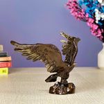 The Artful Decor Brass Flying Eagle Statue Showpiece, Eagle Figurines Sculptures, Home Decor Showpiece, Feng Shui Vastu Eagle Statue for Decor and Gift Item (1 Piece)