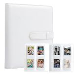 128 Pockets Photo Album for Fujifilm Instax Mini 11 12 9 8 40 90 Evo 7+ LiPlay Instant Camera/Mini Link Printer, Polaroid Snap Touch PIC-300 Z2300 Mint Zip Printer (White)