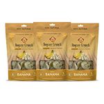 Dogsee Crunch Banana Training Treats for Dogs - 50g (Pack of 3) | Promotes Stronger Muscles & Bones | Freeze-Dried Training Treats