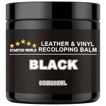 STARTSO WORLD Leather Recolouring Balm 200ml | Black Leather Repair Kit for Furniture, Leather Color Restorer for Couches | Leather Dye | Repair, Restore & Renew Old, Faded Leather