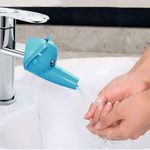 Toriox Silicone and Plastic Elephant Water Extension Tap Holder Faucet Extender for Kitchen Bathroom Basin for Baby Kid Children Wash Hands Water Saving Bathroom Accessory