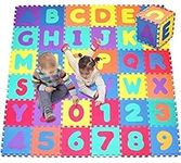 Click N' Play, Alphabet Foam Play Mat for Baby, Toddler, & Kids - Soft ABC Mat with 36 Interlocking Pieces