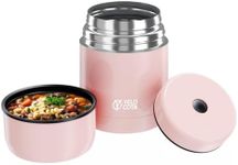 Food Jar for Hot Food,20Oz Vacuum Insulated Stainless Steel Lunch Food Containers, Wide Mouth Soup Flask for Hot Food, Leak Proof Fod Jar for School Office Travel