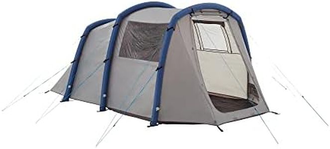 Eurohike Genus 400 Air Tent for 4 People with Porch and Living Area, 4 Man, Inflatable, Easy to Pitch, Tunnel, Sewn In Groundsheet, Family Camping, Festivals, Weekend Trips, 3000mm HH, Grey