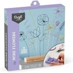 Craft Crush Wire Flowers - Create Unique Craft Wire Flower Designs with Easy to Use Tool and Guide with Display Stand - for Teens and Adults Ages 12, 13, 14, 15 and Up