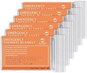 ANMEILU Emergency Mylar Thermal Blankets -Space Blanket Survival kit Camping Blanket (Pack of 6). Perfect for Outdoors, Hiking, Survival, Bug Out Bag ，Marathons or First Aid