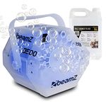 beamz Bubble Machine and 5 Litres of Fluid Perfect for Small Venues Parties & Gardens
