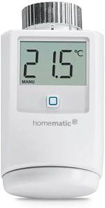 Homematic IP Heizkörperthermostat, Smart Home, digitaler Thermostat Heizung, Heizungsthermostat, Steuerung per App, Alexa & Google Home, einfache Installation, Energie sparen, 140280A0