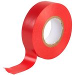 HomeBerg Red Electrical Tape - 19mm x 10m - Moisture and Heat Resistant Tape, PVC Strong Self Adhesion Red Tape, Multipurpose Electrical Insulation Tape for Electric Wires, DIY (Red, 1 Pack)