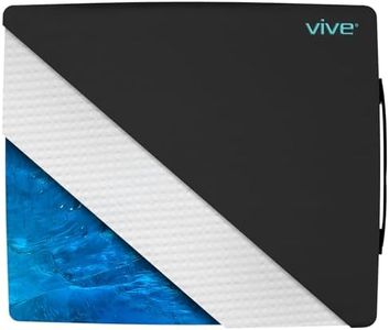 Vive Wheelchair Cushion - Gel Seat Pad for Coccyx, Orthopedic Back Support, Sciatica & Tailbone Pain Relief - Waterproof Cover + 4 Layer Foam Support and Comfort - for Pressure Sores and Ulcers