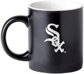 Boelter Brands Two Toned Matte Black Coffee Mug, MLB Team Logo with Inner Team Color (Chicago White Sox)