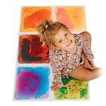 MagicMeadow Liquid Floor Tiles Set of 6 | Sensory Toys for Children with Disabilities, Autism-Friendly Sensory Playtime, Calming Visual Effects, Tactile Stimulation (Liquid Floor Tiles)