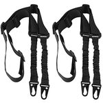 Accmor Rifle Sling 2 Point Gun Sling, 2 Pack Guns Straps Extra Long, Two Points Traditional Slings Rifles Strap with Metal Hook for Outdoor Sports