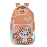 Skybags Pixie Pink 36 Liters School Backpack for Girls With Quick Access Zippered Front Pocket | Soft Touch Fabric, 3 Compartments, Stylish Design | Trendy Backpack for Kids