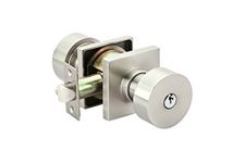 Emtek Round Key in Knob Satin Nickel 5122 Square Rosette