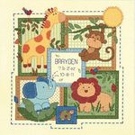 Dimensions Baby Hugs Savannah Birth Record Counted Cross Stitch Kit