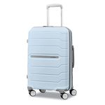 Samsonite Unisex-Adult Freeform Hardside Expandable with Double Spinner Wheels, Powder Blue, Carry-On 21-Inch, Freeform Hardside Expandable with Double Spinner Wheels
