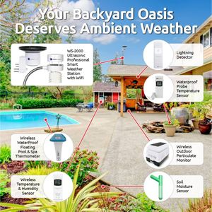 Ambient Weather WS-5000 Wireless Weather Station – Color Display