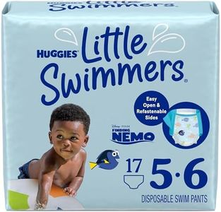 Huggies Little Swimmers Disposable Swim Diapers, Size 5-6 (32+ lbs), 17 Ct