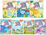 YPLUS Paint with Water Books for Toddlers, Watercolor Painting Paper Gift for Kids Ages 1-3, 2-4, 4-6, Art Craft Gift for Drawing with Brush Christmas Stocking Stuffers for Kids Toddler (All 7 Themes)