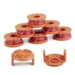 Trimmer Spool Line for Worx, Edger Spool Compatible with Worx Trimmer spools Weed Eater String, Trimmer Line Refills 0.065 inch for Electric String Trimmers, Weed Wacker Spool Replacement Parts