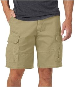 Cargo Shorts for Men 5 Inch Inseam Lightweight Quick Dry Casual Work Summer Outdoor Hiking Golf Active Wear Multi Pocket 02# Khaki Small