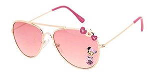 Disney Minnie UV Protected Pink Colour Aviator Girl's Sunglasses (For Age Group 3-11 Yrs) - Pack of 1